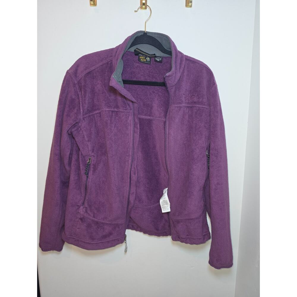 Mountain Hardwear Women's Purple Fleece Full Zip Jacket Size Medium - Picture 3 of 9